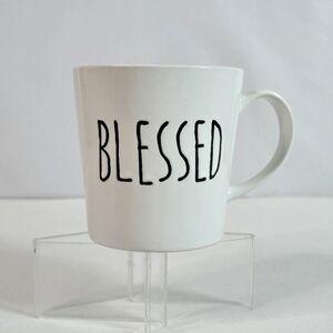 PMI Coffee Mug_ "Blessed" 100% Stoneware 16 Ounces White